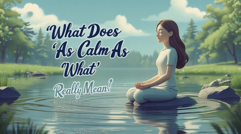 What Does ‘As Calm As What’ Really Mean?