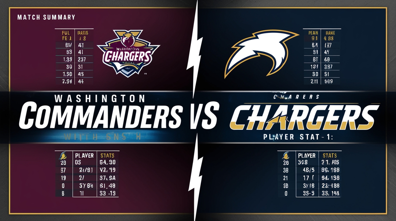 Washington Commanders vs Chargers Match Player Stats: Full Analysis